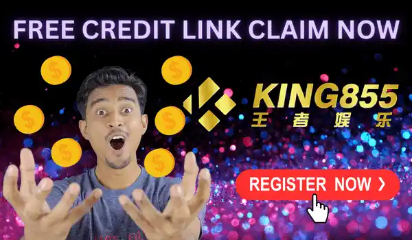 Claim free credits from King855 when you sign up today! Jom cuci bossku!